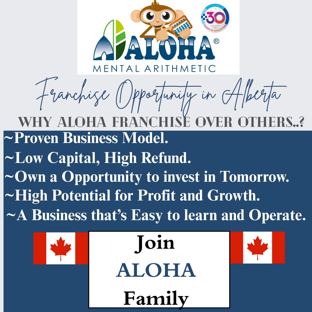 ALOHA (Abacus Learning of Higher Arithmetic) Franchise on Sale